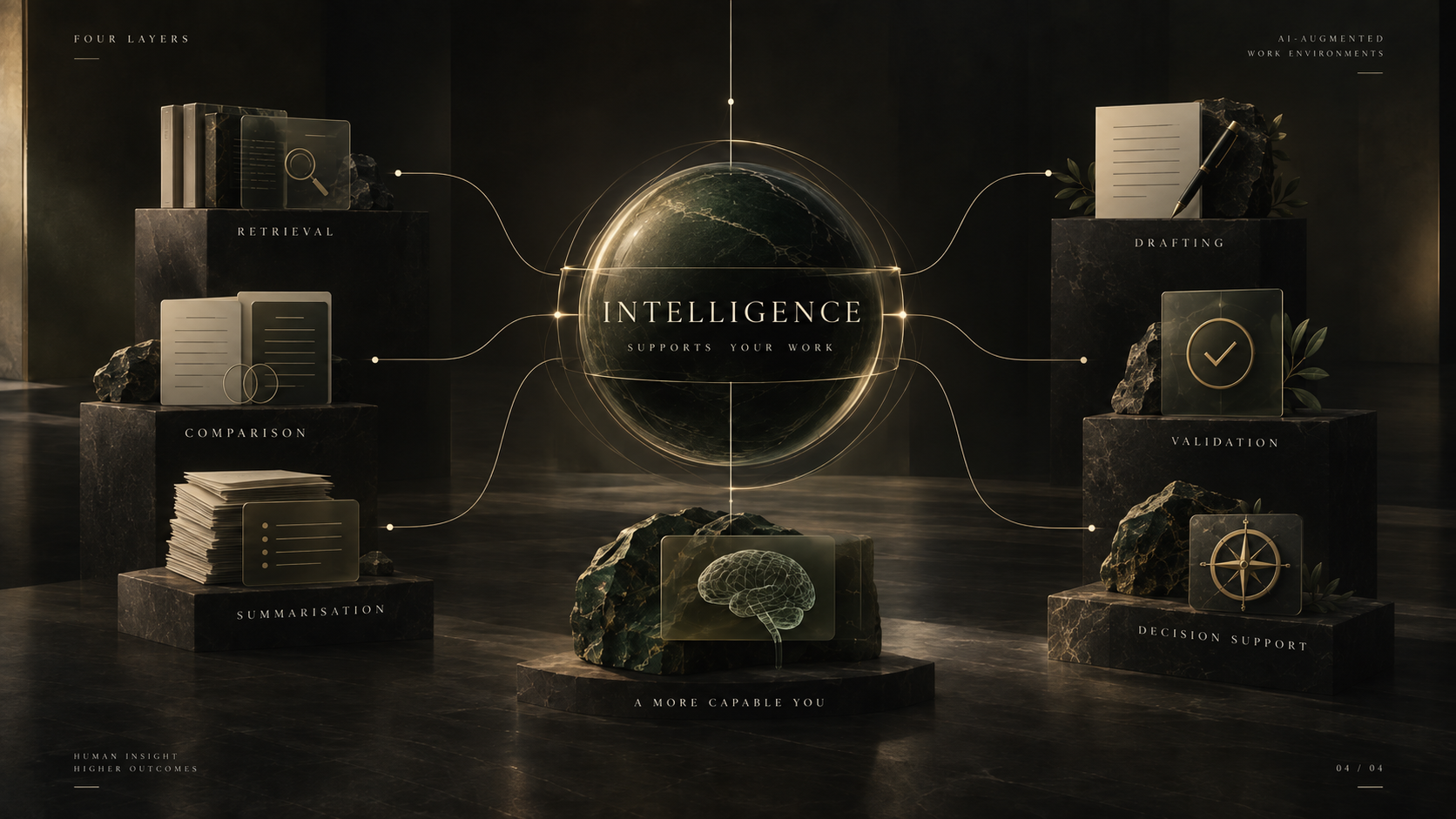 Intelligence layer of an AI-Augmented Work Environment