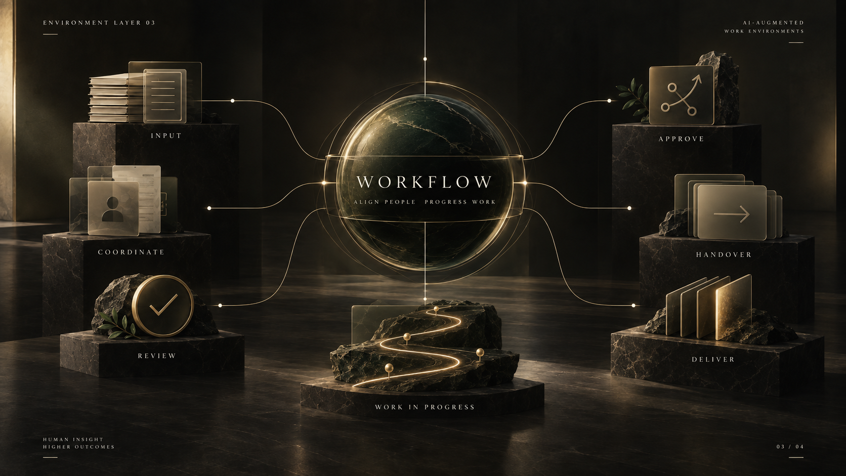Workflow layer of an AI-Augmented Work Environment